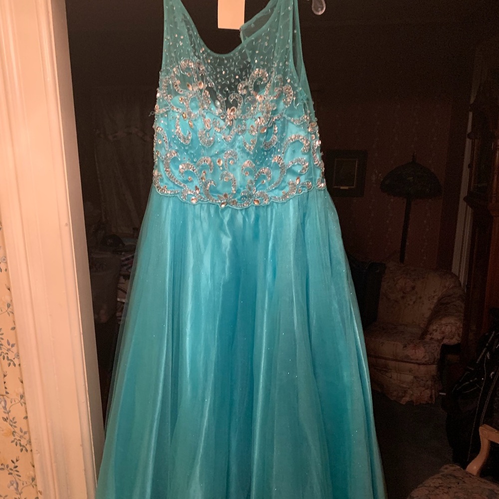 Turquoise Prom Dress